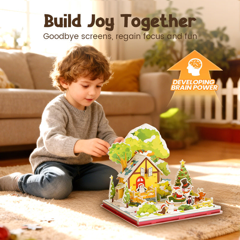 🎅Regalos de Navidad🎁Kit de rompecabezas navideño 3D DIY