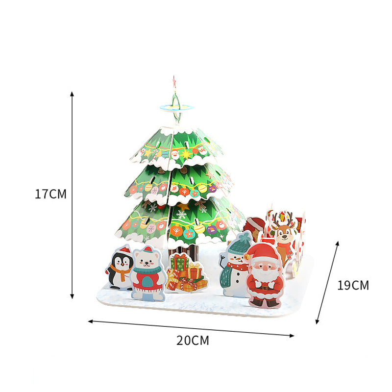 🎅Regalos de Navidad🎁Kit de rompecabezas navideño 3D DIY
