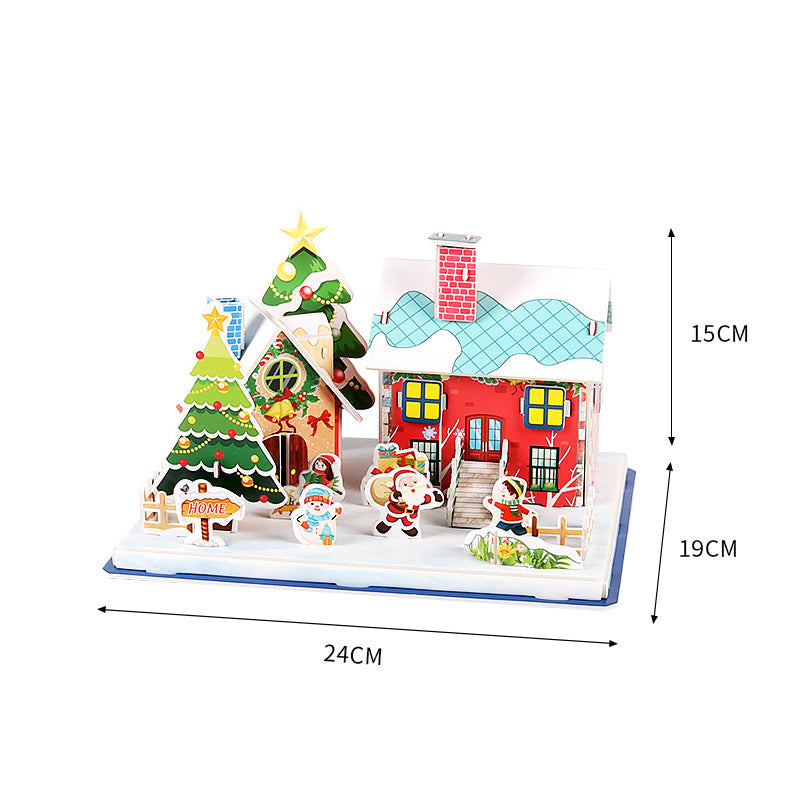 🎅Regalos de Navidad🎁Kit de rompecabezas navideño 3D DIY