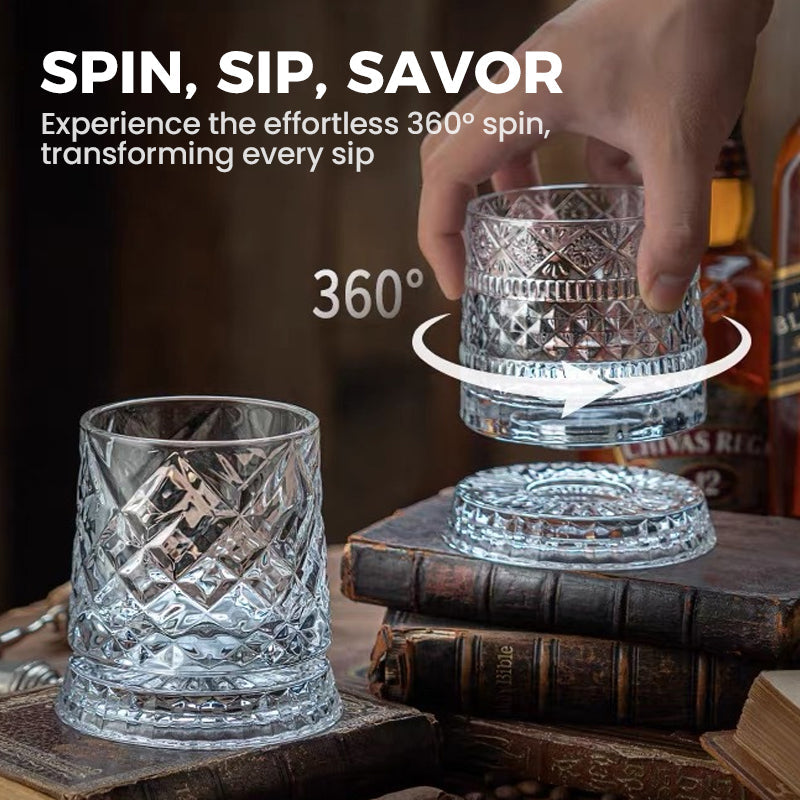 Título del Producto: Vaso Giratorio 360° para Whisky - Compra 2 Envío Gratis