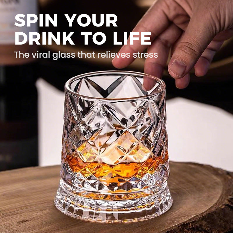 Título del Producto: Vaso Giratorio 360° para Whisky - Compra 2 Envío Gratis
