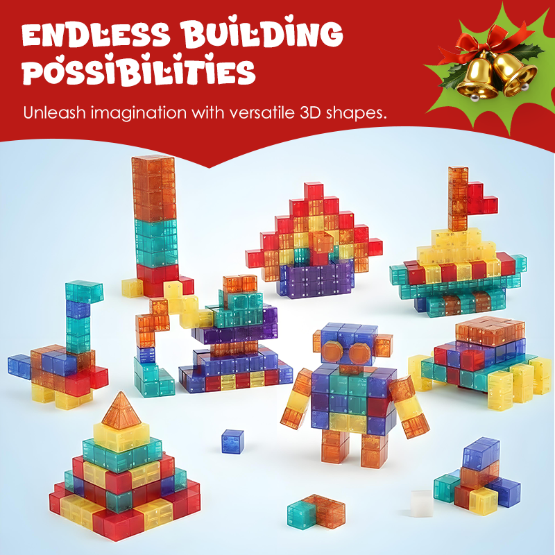 Juego de Bloques de Construcción Magnéticos para Niños