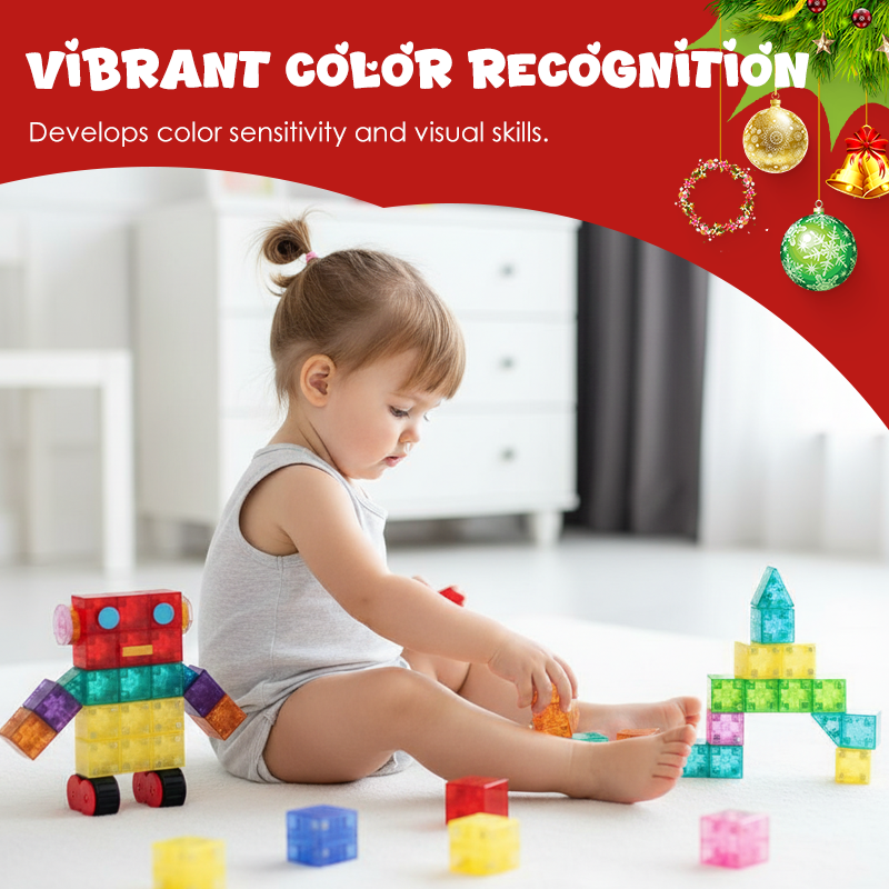Juego de Bloques de Construcción Magnéticos para Niños