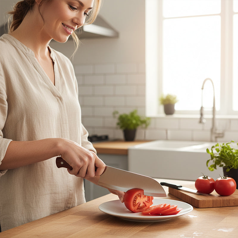 Cuchillo de cocina afilado y multiusos para rebanar