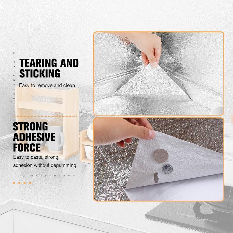 📢📢¡¡50% DE DESCUENTO!! ⏰Papel tapiz adhesivo para cocina – Protector de salpicaduras impermeable autoadhesivo para cocina