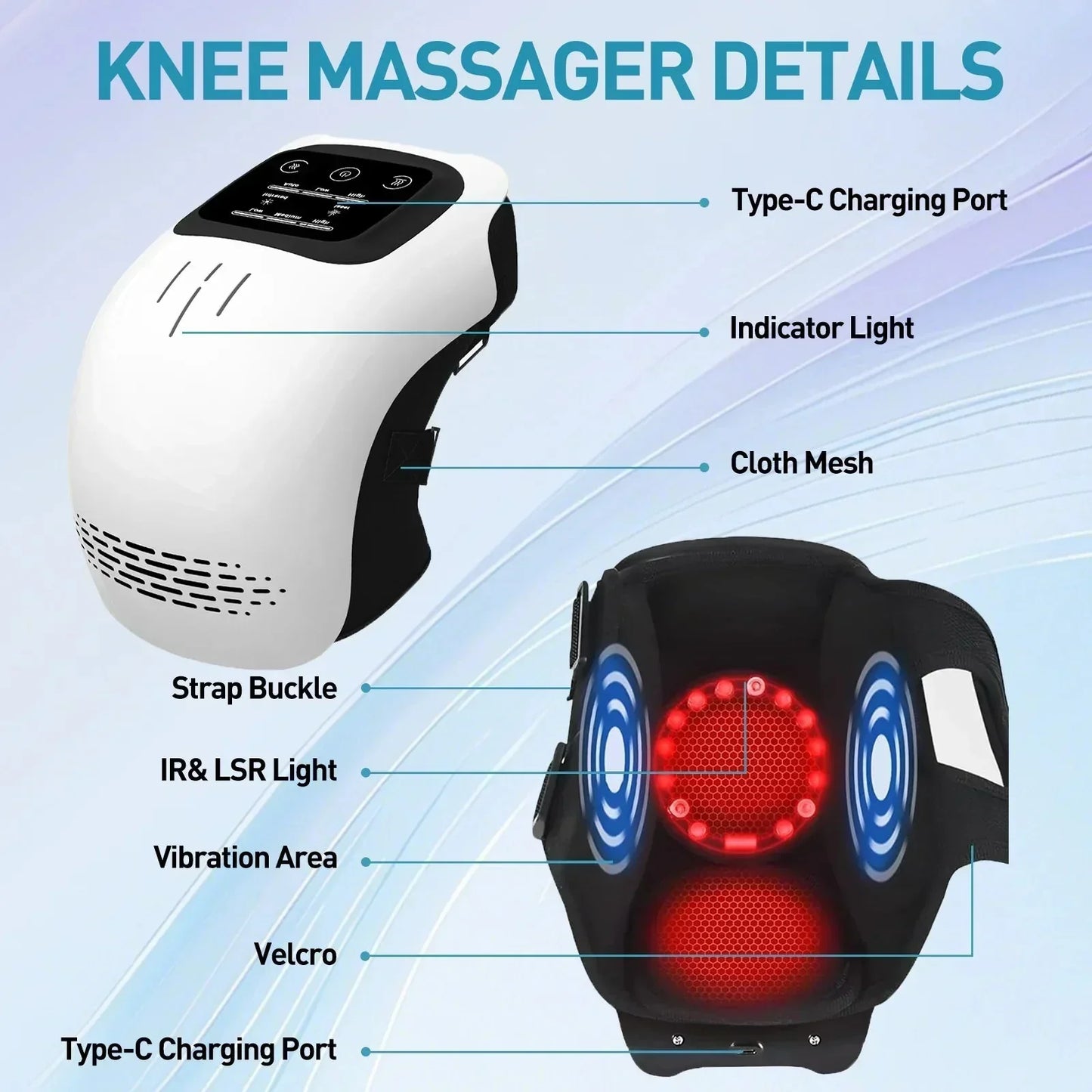 🚨 ¿Dolor de rodilla? ¿Rigidez? 😫 Masajeador SLOK: 3 vibraciones + 3 niveles de calor (105-140 °F) + infrarrojos. Alivio en 15 minutos. 97 % de satisfacción. Oferta: solo quedan 25 unidades. ⚡ Acaba con las molestias en las rodillas.