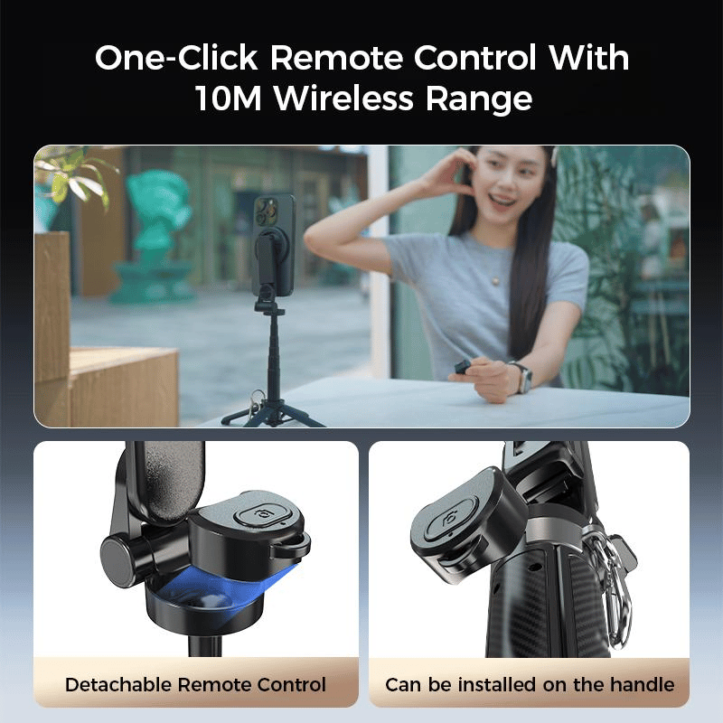 🔥Oferta especial (💥50 % de descuento)🔥Palo de selfie magnético 4 en 1 multifuncional con rotación de 360°