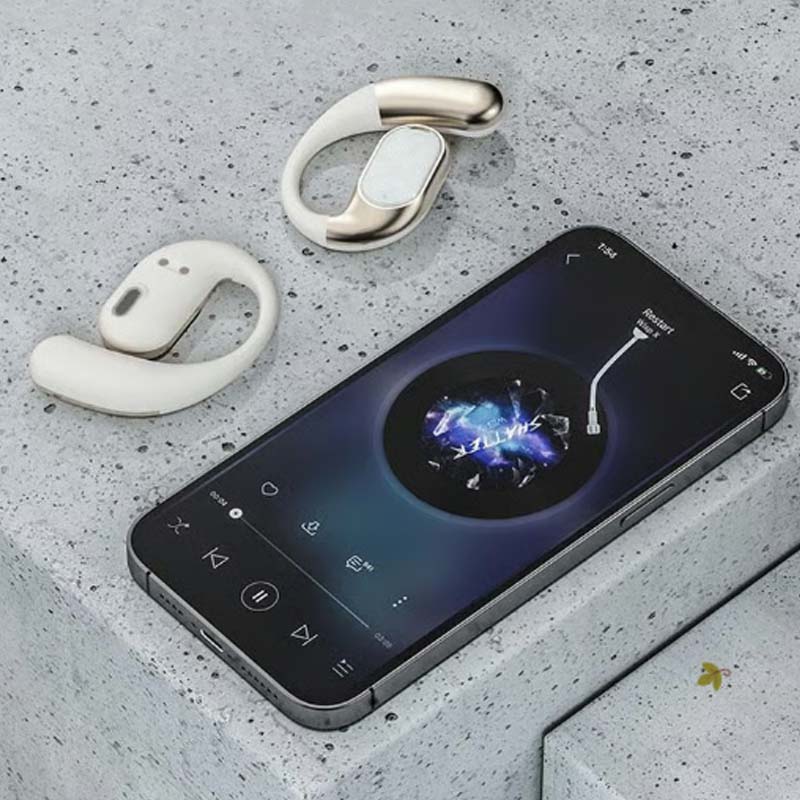 Auriculares inalámbricos ligeros de oído abierto con sonido nítido