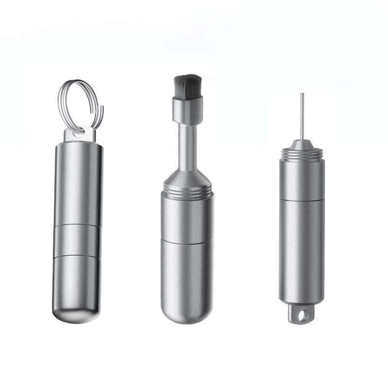 Cepillo limpiador de auriculares 2 en 1 y pin expulsor de SIM