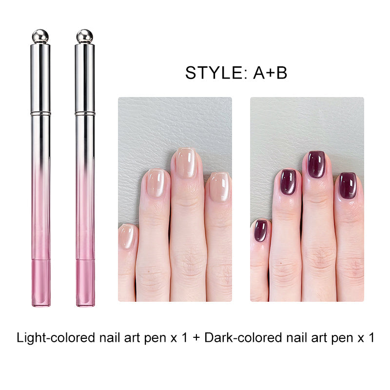 Lápiz de gel para uñas con efecto ojo de gato todo en uno