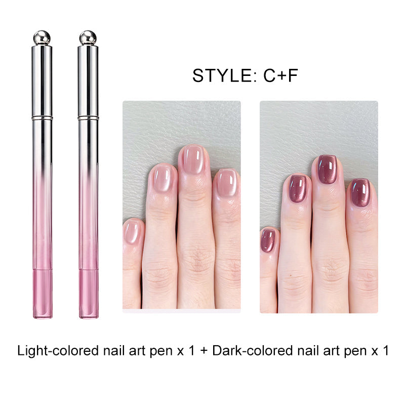 Lápiz de gel para uñas con efecto ojo de gato todo en uno