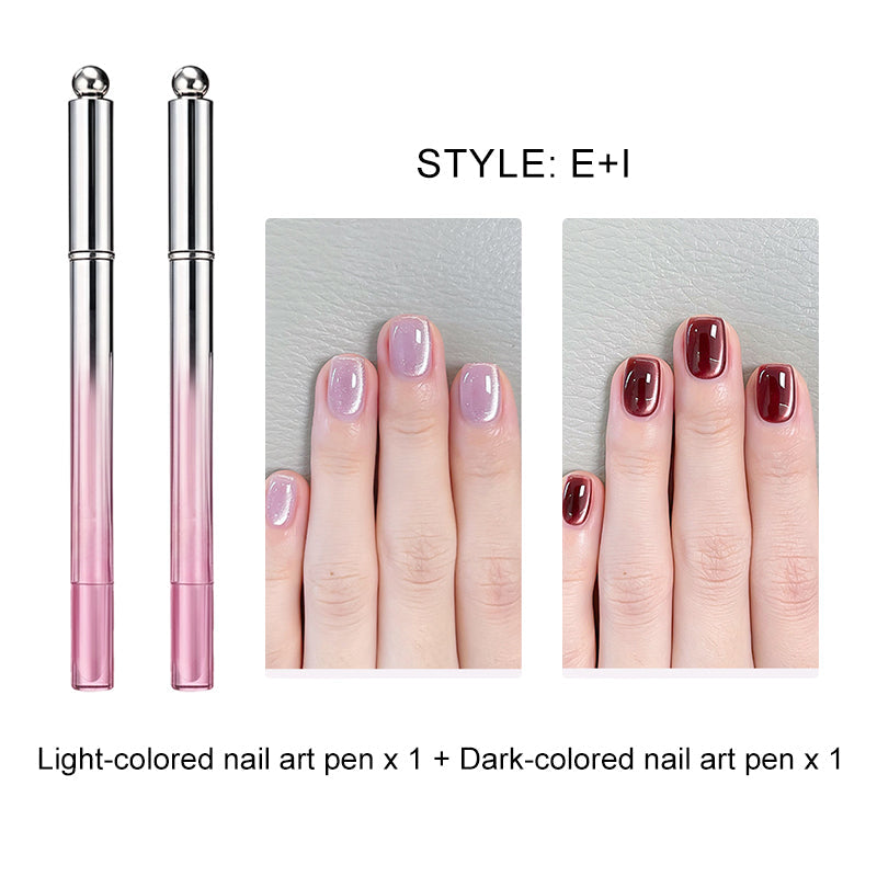 Lápiz de gel para uñas con efecto ojo de gato todo en uno