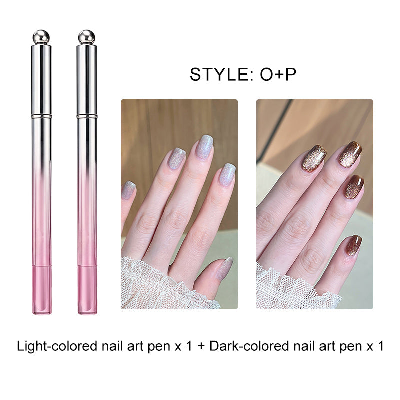 Lápiz de gel para uñas con efecto ojo de gato todo en uno