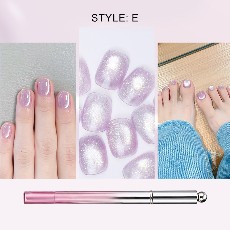 Lápiz de gel para uñas con efecto ojo de gato todo en uno
