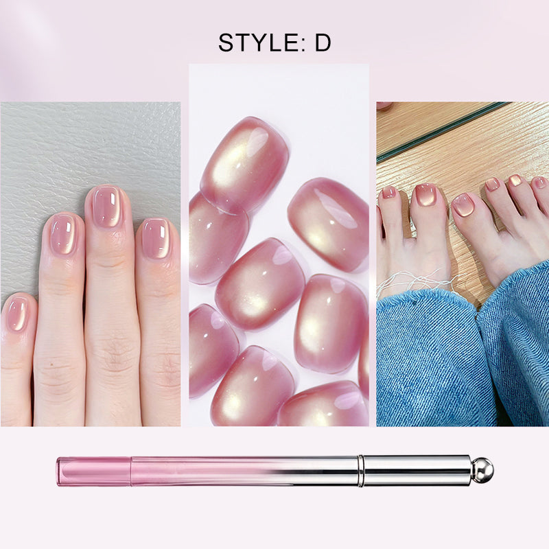 Lápiz de gel para uñas con efecto ojo de gato todo en uno