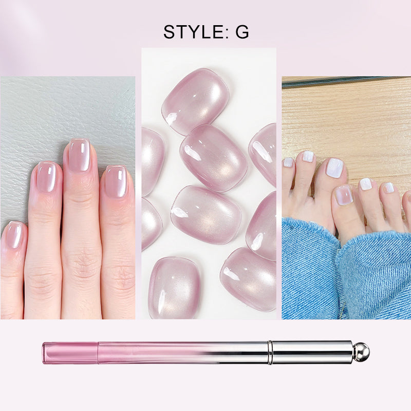 Lápiz de gel para uñas con efecto ojo de gato todo en uno