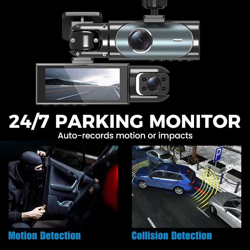 ✨2026 New Arrival 50%OFF🔥3-Channel 1080P Dash Cam📹