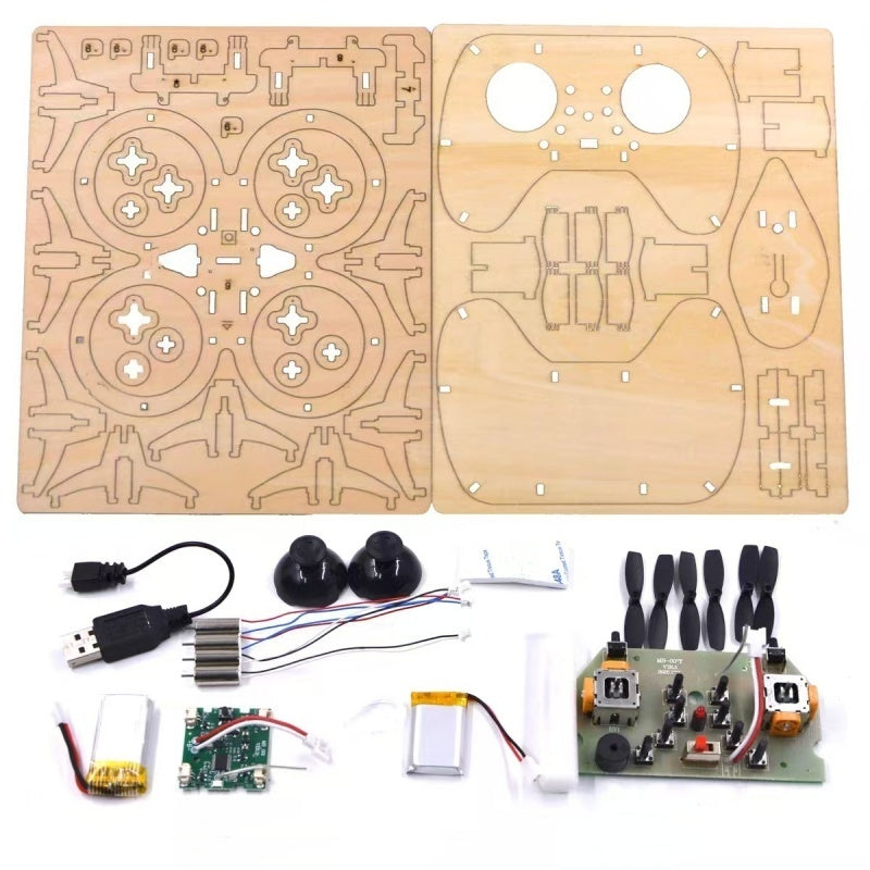 💥61% DE DESCUENTO🚀✈️ Kit de montaje de dron de madera para niños 🎁