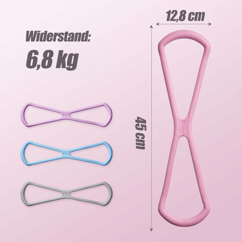 🎁Final Hours Flash Sale ￡10.99!!⚡Figure 8 TPE Resistance Bands – Yoga & Gym Training Gear