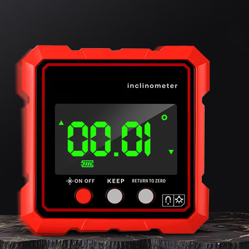 Inclinómetro magnético de alta precisión con pantalla LED