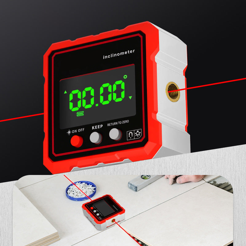 Inclinómetro magnético de alta precisión con pantalla LED