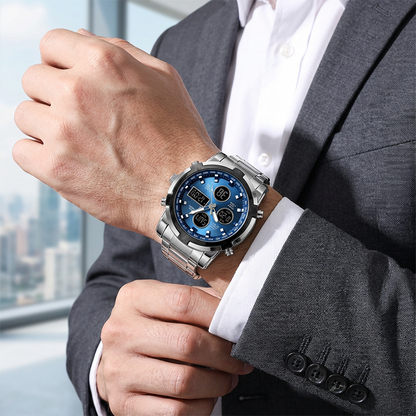 ⏱️ Reloj Militar 48mm con Doble Visualización – Resistente al Agua, Preciso y Estilo Aventurero 🏞️💪