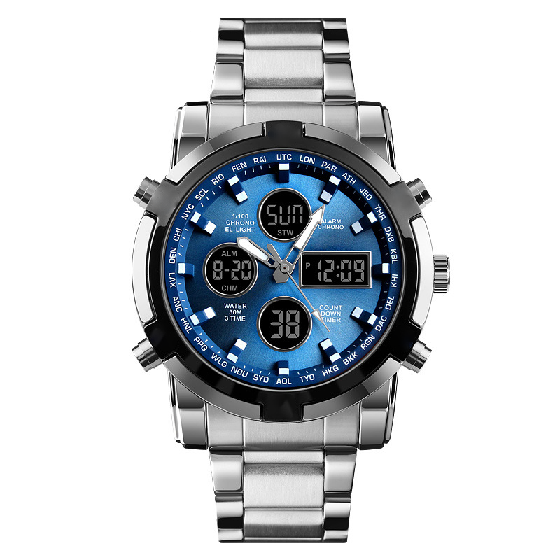 ⏱️ Reloj Militar 48mm con Doble Visualización – Resistente al Agua, Preciso y Estilo Aventurero 🏞️💪
