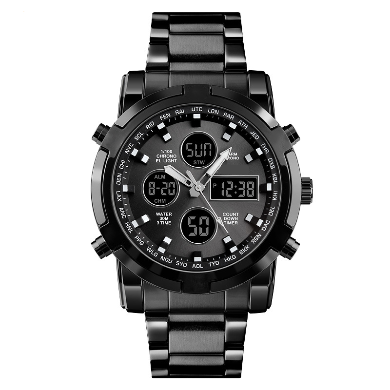 ⏱️ Reloj Militar 48mm con Doble Visualización – Resistente al Agua, Preciso y Estilo Aventurero 🏞️💪