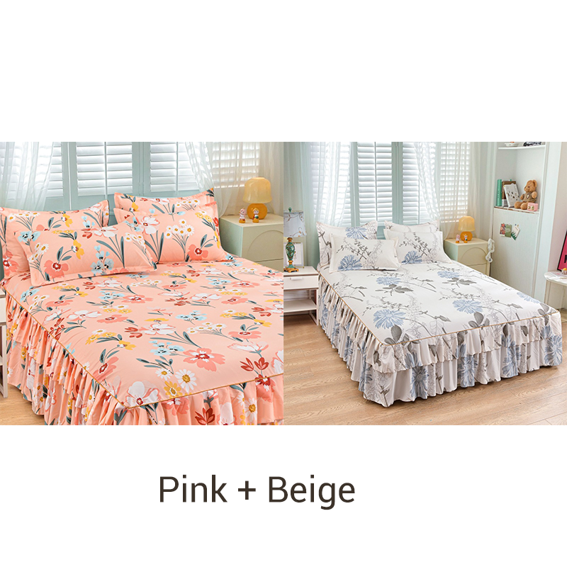 📢 Juego de 3 Piezas de Falda de Cama con Volantes 🛏️