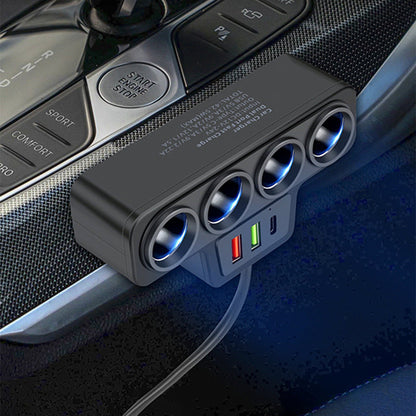 🔥 ¡60% DE DESCUENTO! 🚗⚡Adaptador para Encendedor de Cigarrillos 7 en 1 – más puertos, más potencia y máxima comodidad 🔌✨