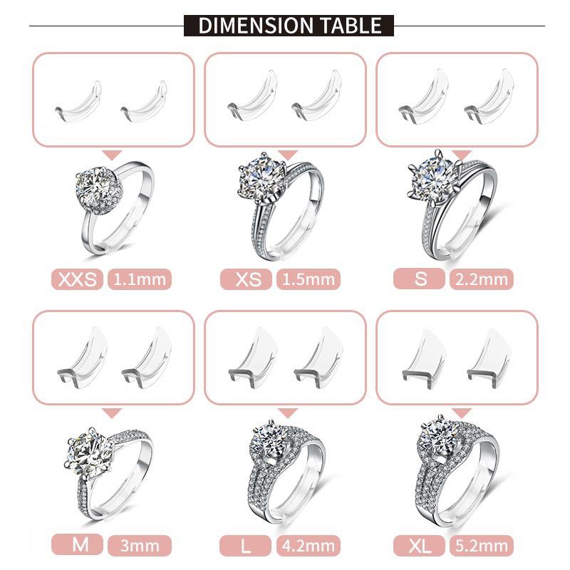 Ajustador de Tamaño Invisible para Anillos Flojos