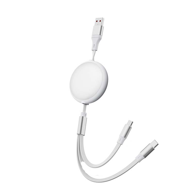 Cable de carga múltiple retráctil 3 en 1 de 100