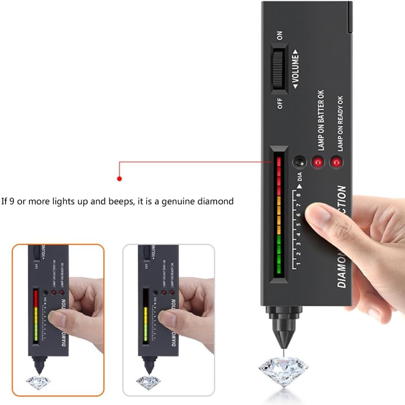 Bolígrafo profesional para prueba de diamantes