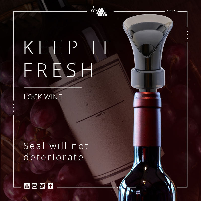¡50% DE DESCUENTO AHORA! 🧪 Envasadora de vino 2 en 1: bomba de vacío y selladora, conserva la frescura y el aroma ✨