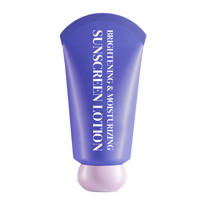 Loción protectora solar iluminadora e hidratante