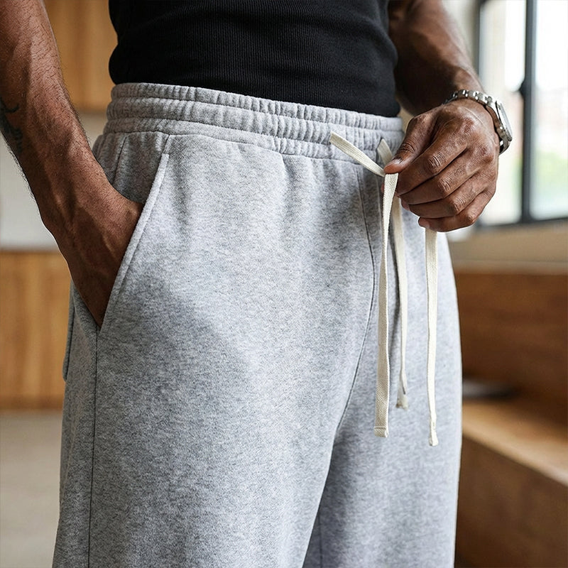 Pantalones Casuales Cómodos para Hombre con Cordón Ajustable