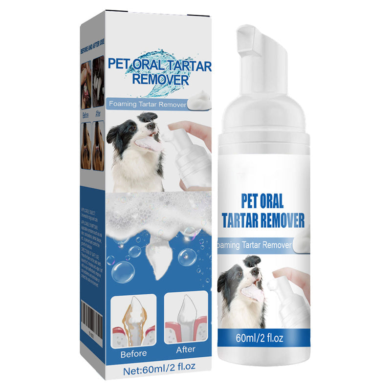 ⏰🔥 ¡50% DE DESCUENTO POR TIEMPO LIMITADO! 🐶 Espuma Limpiadora Dental para Mascotas – Adiós al Sarro y Mal Aliento ✨