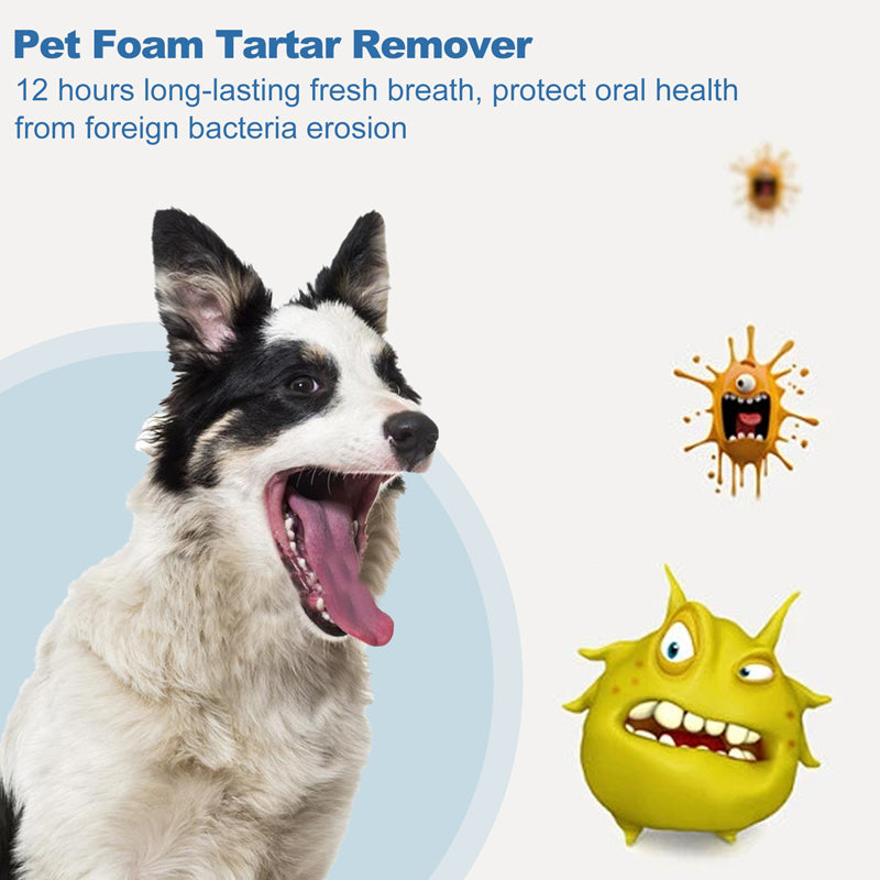 ⏰🔥 ¡50% DE DESCUENTO POR TIEMPO LIMITADO! 🐶 Espuma Limpiadora Dental para Mascotas – Adiós al Sarro y Mal Aliento ✨