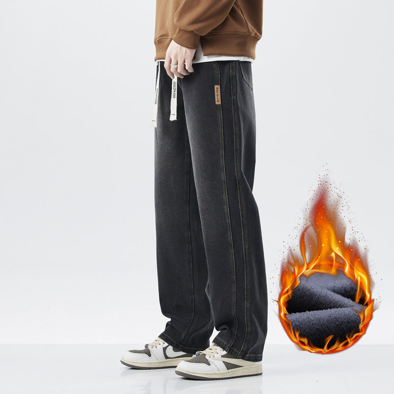 ✨ Vaqueros de Verano para Hombre – Delgados de Hielo, Rectos Anchos, Estilo Americano High Street 👖
