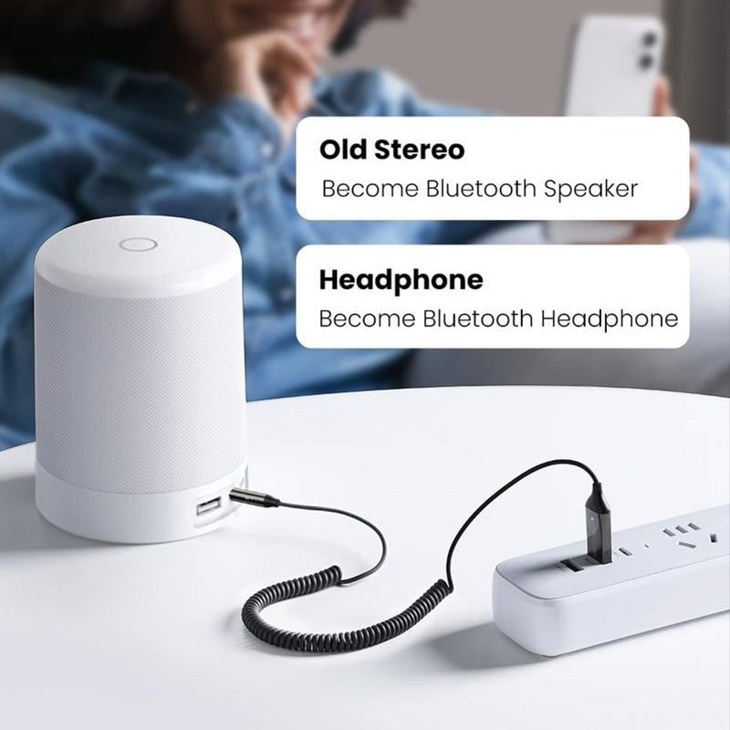 Receptor de audio Bluetooth 5.0 Adaptador de audio con cable USB
