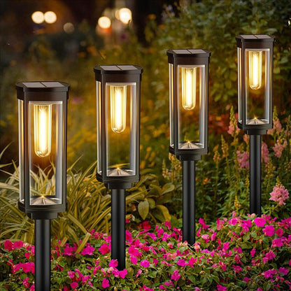 🌞 ¡Recibe la primavera con un 50% de descuento! 🌞 Luces solares para jardín – Diseño retro, 12-14 horas de iluminación y resistencia al agua IP65