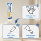 🛠️ ¡72% DE DESCUENTO AHORA! ⚡ Kit de reparación de paneles de yeso eficiente con raspador: alta adherencia, fácil manejo y diseño todo en uno 🧰