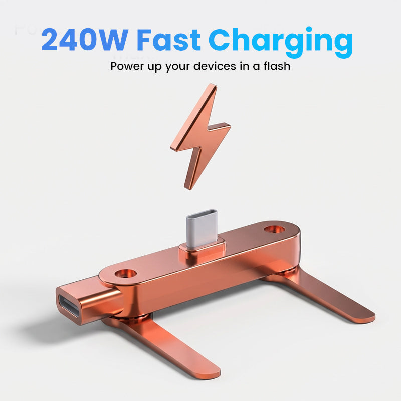 🔋 ¡50% DE DESCUENTO! ⚡ Adaptador de carga rápida con soporte giratorio de 360° para teléfono: compatibilidad universal, diseño compacto y uso manos libres 📱