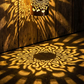 ☀️ Lámpara solar tipo mandala para jardín y terraza – 2 en 1: luz de suelo y de pared – Decoración luminosa ornamental con efecto vintage – Resistente al óxido y durader