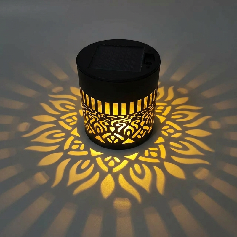 ☀️ Lámpara solar tipo mandala para jardín y terraza – 2 en 1: luz de suelo y de pared – Decoración luminosa ornamental con efecto vintage – Resistente al óxido y durader