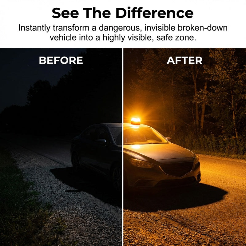 🔈🔈50% DE DESCUENTO🔥Luz LED de advertencia de emergencia magnética