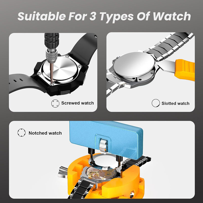 🕰️ Kit Profesional para Cambio de Pila de Reloj – Herramientas de Reparación Casera Rápida y Fácil 🔋🛠️