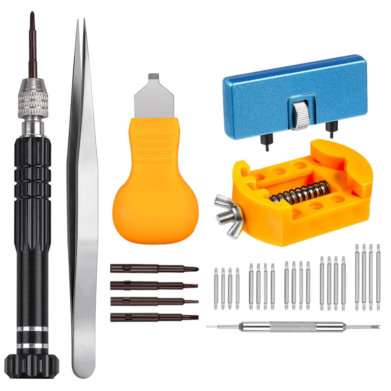 🕰️ Kit Profesional para Cambio de Pila de Reloj – Herramientas de Reparación Casera Rápida y Fácil 🔋🛠️