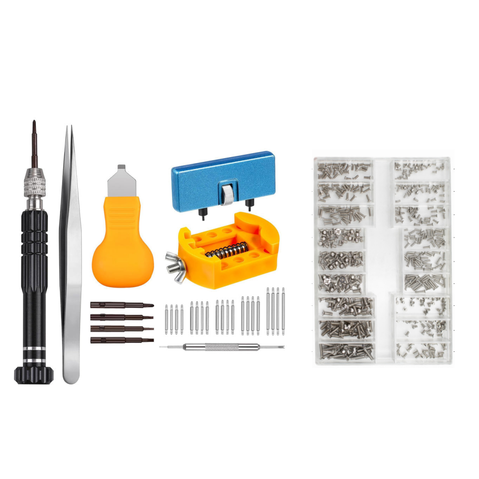 🕰️ Kit Profesional para Cambio de Pila de Reloj – Herramientas de Reparación Casera Rápida y Fácil 🔋🛠️