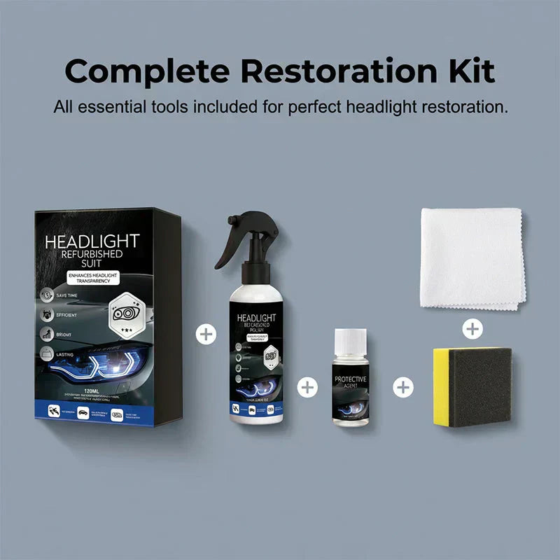 🚗 ¡50% DE DESCUENTO AHORA! 🔆Kit profesional de restauración de faros de coche